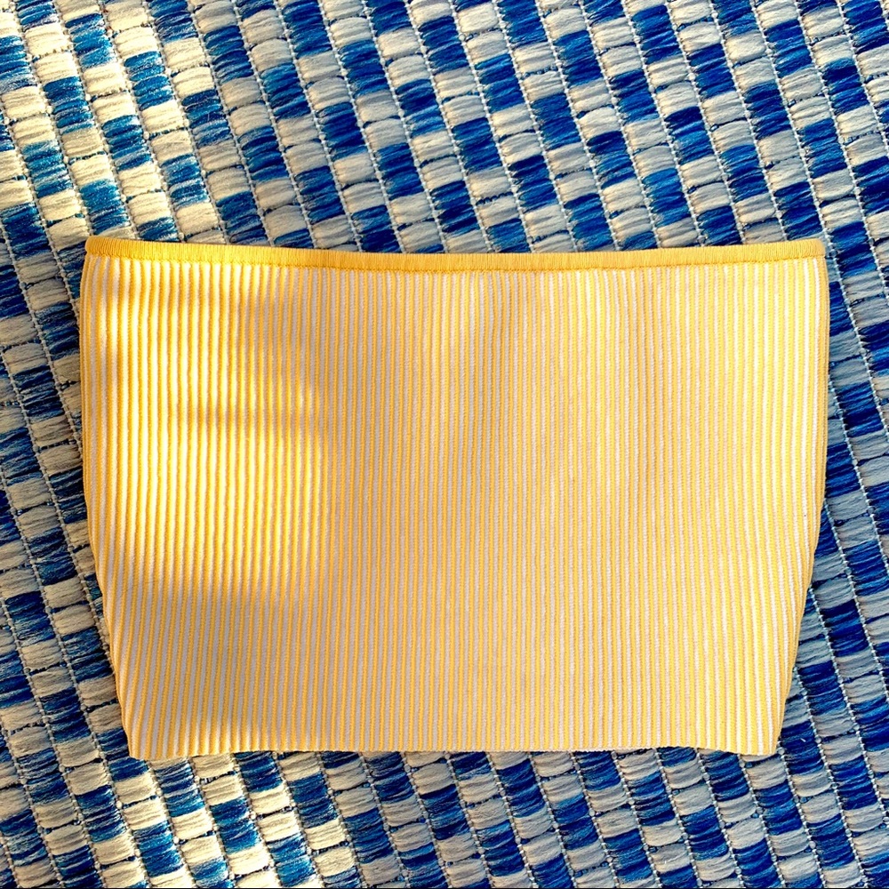 SOLD: Yellow Tube Top - Picture 2 of 2